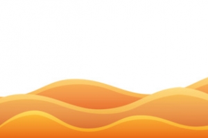 黄色波浪边框高清PNG透明装饰元素花纹设计素材免费下载