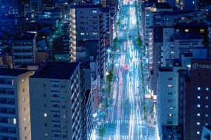 城市 交通 灯光 街道 夜晚 大都市 东京 4k壁纸 3840x2160