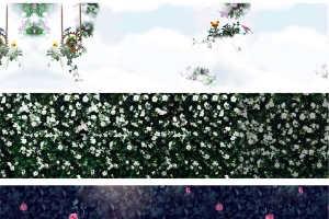 田园风清新碎花banner