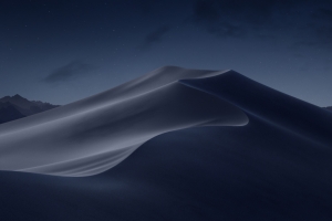苹果自带macos mojove Mojave Night 莫哈韦沙漠晚上风景5K壁纸