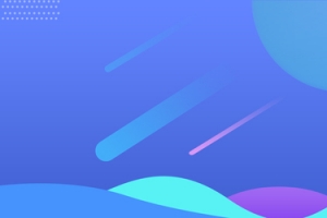 蓝色扁平几何扁平背景banner