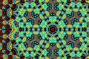 万花筒 明亮 背景 分形 图案 抽象 4k壁纸 3840x2160