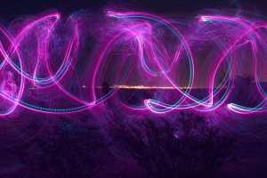 长曝光 图案 夜间 4k壁纸 3840x2160