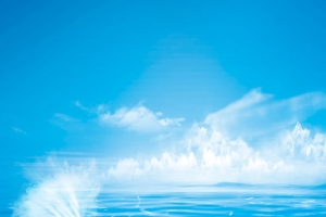 蓝天白云海洋背景