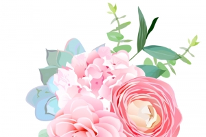婚礼手捧花免抠PNG