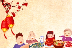 新春团圆团聚背景图