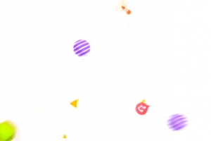 耳机圆球音符飞舞