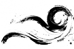 墨水笔触免扣素材