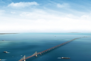 港珠澳大桥大气宏伟banner