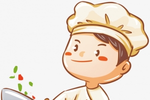 手绘厨师人物