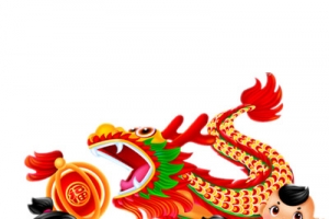 卡通舞龙图片