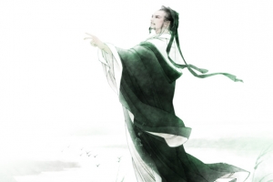 中国风端午节传统人物屈原