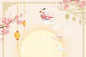 中国风中秋节月饼背景素材