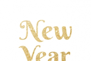 新年春节金色英文
