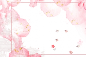 花瓣浪漫粉色情人节banner海报