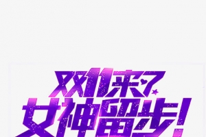 双十一来了女神留步