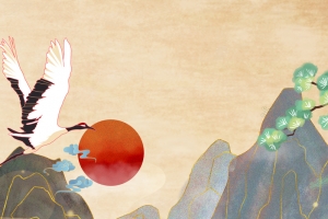 手绘复古纹理背景图