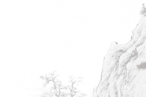 简约手绘青山
