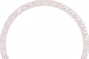 中式古典环形图案花纹