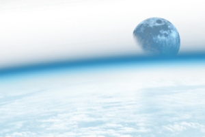 蓝色透明星际星空地球大气层png