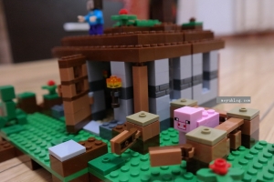 随拍（和儿子一起：minecraft乐高式拼插积木！成就感爆棚！）