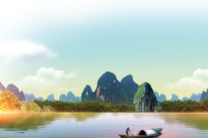桂林山水旅游海报banner