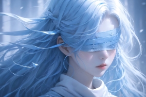 仙剑问情女神 蒙眼美女3000x2000超高清壁纸