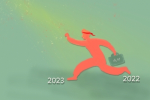 2023 跨年 创意 成功 奋斗 加油 励志 奔跑 新年 8k壁纸