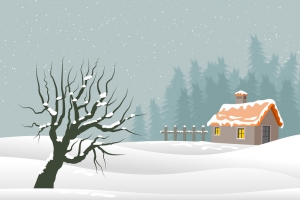 下雪插画（1920*1357）
