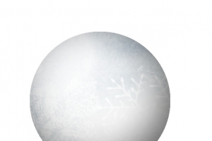 白色雪花小球