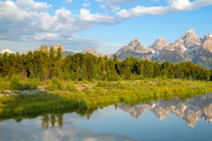 山脉湖泊自然风景3440x1440壁纸