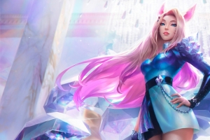 英雄联盟lol九尾妖狐 KDA ALL OUT 阿狸3440x1440带鱼屏壁纸