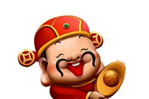 卡通财神爷