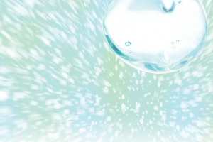 蓝绿色水珠水纹海报