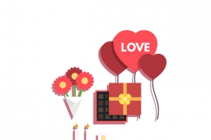 心形礼盒高清PNG透明图片-情人节节日元素设计素材免费下载