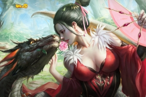《驯龙三国》手游-貂蝉4K游戏壁纸