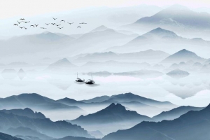 水墨山水风景中国风