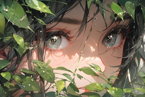 草丛精灵女孩车机动漫壁纸 横屏3200x2000高清免费下载