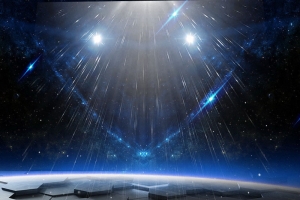 深灰色科技宇宙背景