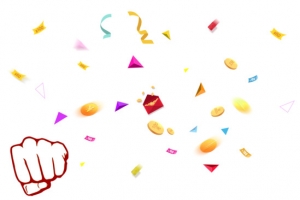 漂浮金币高清PNG透明漂浮元素设计素材免费下载