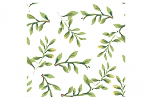黄绿花叶纹