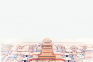 矢量创意北京故宫海报背景
