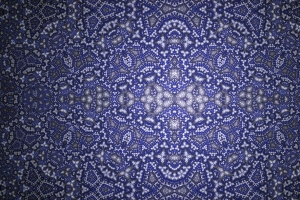 分形 图案 抽象 万花筒 蓝色 4k壁纸 3840x2160