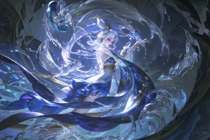 王者荣耀嫦娥器灵落星盏3200x2000高清壁纸