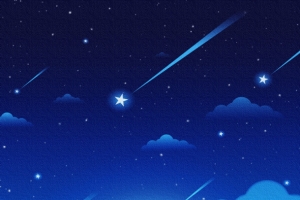 深蓝色梦幻的星空