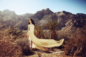 唯美白色长裙少女高清PNG透明背景设计素材免费下载