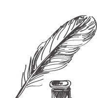 创意合成素描墨水效果