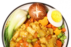 咖喱鸡丁套餐饭