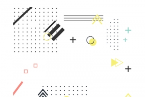 孟菲斯风格不规则几何图形圆点条纹手绘卡通元素高清PNG透明图片免费下载