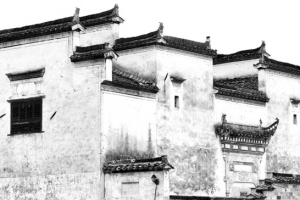 黑白徽州马头墙
